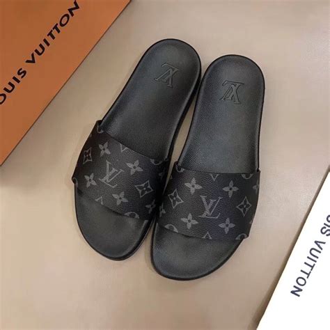 louis vuitton men's slides|louis vuitton bear slippers.